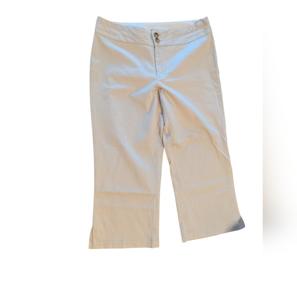 Cloth & Stone Beige Cropped Trousers